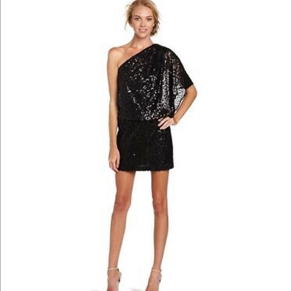 Jessica Simpson Black Sequin Party Dress